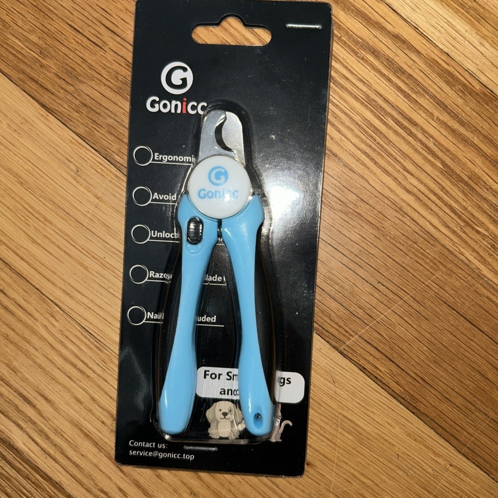 NEW Gonicc Small Dog & Cat Pets Nail Clippers & Trimmers with Safety Guard Blue